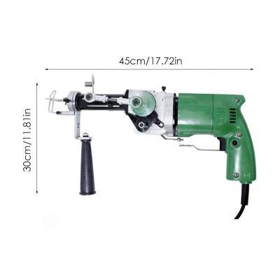 China Household new 2 IN 1 electric carpet tucking gun can do both cut pile and loop pile hand gun carpet weaving piecing machines US/EU plug for sale