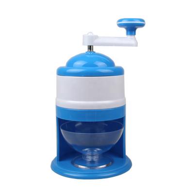 China Hand Crank Design Household Ice Crusher Manual Easy Operated Shaved Shaved Ice Machine for sale