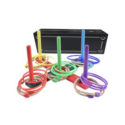 China OEM Wooden Ring Toss Game Set Wooden Throwing Game for sale