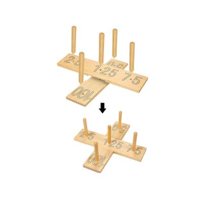 China OEM Wooden Ring Toss Game Wooden with Carrying Case Wooden Yard Game for sale