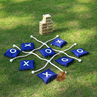 China OEM Wooden Lawn Outdoor Height Garden Game Giant Tic Tac Toe Game for sale