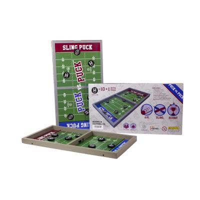 China OEM Puck Foosball Winner Board Game Wooden Slingshot Board Speed ​​Pebble Wooden Game for sale