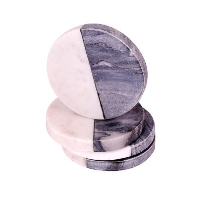 China 2021 hot new fashion popular eco-friendly marble tea viable diy simple coasters for sale