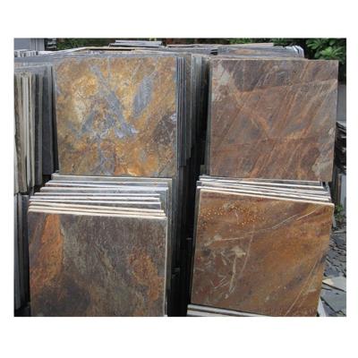 China 8x8 Inch Floor Tiles Modern Handmade Rusty Slate Stone for sale