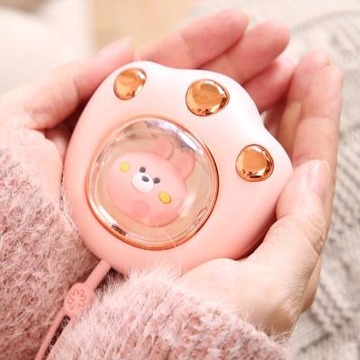 China Mini Size 2022 Newest Most Popular Mini USB Power Bank 1200mah 2400mah Rechargeable Electric Hand Warmer Cute Cat Claw Design Popular Hand Warmer for sale