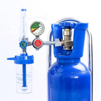 China 6.7L 8L Medical Gas , 10L Oxygen Cylinders Medical Gas Oxygen Cylinders With Oxygen Regulator for sale