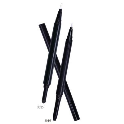 China Waterproof cosmetic liquid eyeliner pen with felt tip or with brush and mechnism eyebrow pencil packaging for sale