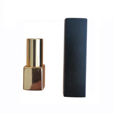 China New design cosmetics 2021 black squre lipstick tube empty container for packaging for sale