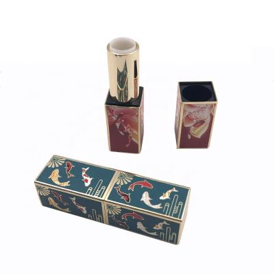 China Best Selling Cosmetics Square Lipstick Tube Packaging Magnet Lipstick Tube 3D Copy for sale