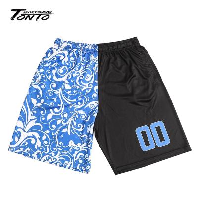 China Custom Made Men Singles Lacrosse Shorts Uniforms Cheap Sublimated Printing Custom Size for sale