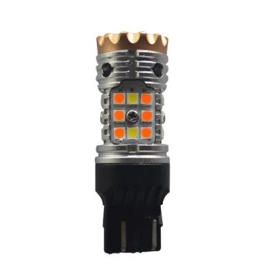 China All Car Eklight No 3157 LED Canbus P27/5W T25 S25/Amber LED Roller Coaster White Hyper Flash Light Bulbs for sale