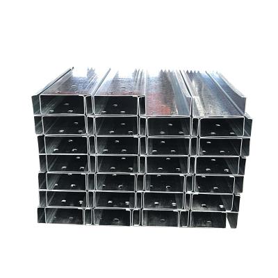 China construction purlin c steel channel q235 s235 Q345 S355 C STEEL PROFILE for sale