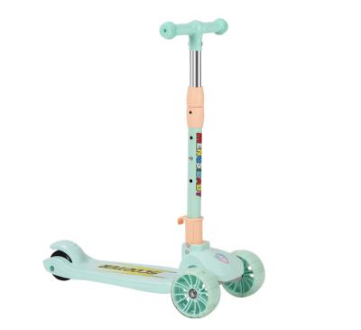 China baby scooters 2-6-8-10 years old flash plastic slide tricycle anti-roll free sittable 2-in-1 folding bike for sale