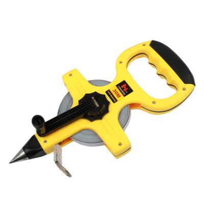 China High Quality Auto-lock ABS Case Fiberglass Tape Measure and Retractable Fiberglass Measuring Tape with Open Reel Construction Tools for sale