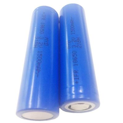 China Long Cycle Life LiFePO4 18500 18490 Cells 3.2V 1000mAh Lithium Battery Rechargeable Cell for sale