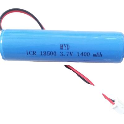 China 3.7V 1000mAh 2000mAh Li-ion Battery Pack 1S1P 18650 Lithium Battery 18490 18500 for sale