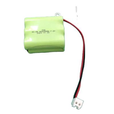 China Safety 7.2V Nimh AA400mAh Rechargeable Emergency Light Battery Pack for sale