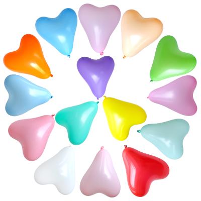 China Party Decoration Chailert Balloon: 12 inch assorted color heart shape balloon for party decoration, 100 pieces packing for sale