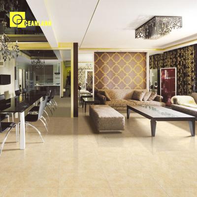 China Polished High Quality Crema Marfil Polished Porcelain Tiles for sale