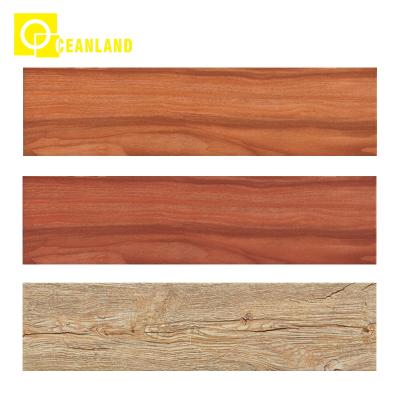 China Rustic Tiles Non Slip Matte Wood Look Ceramic Tile Porcelanato 60x60 for sale