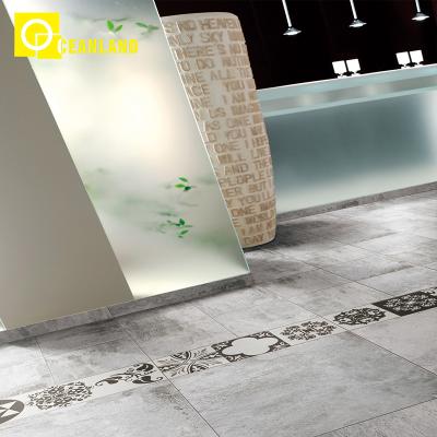 China Europe Style Rustic Cement Tiles 600X600mm Non-Slip Rustic Gray Floor Tile for sale