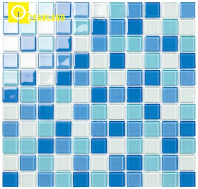 China Cheap Crystal Flooring Building Materials Swimming Pool Mosaic for sale