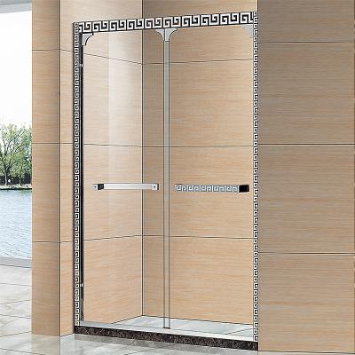 China Single Piece 8mm Modern Glass Bathroom Shower Frame Pattern Shower Room for sale