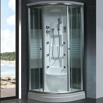 China Computer Control Panel Factory Wholesale Tempered Glass Small Corner Personal Steam Room for sale