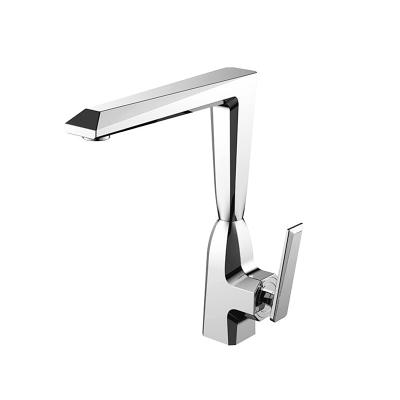 China Modern Design High Quality Cold Water Deck Mounted Stainless Steel Kitchen Faucets for sale