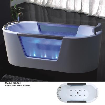 China Modern One Person Bathtub Spas Square Tub Bathtubs Freestanding White for sale