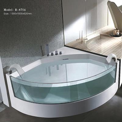 China Single Skirted Bathroom Triangle Corner Bathtub for sale