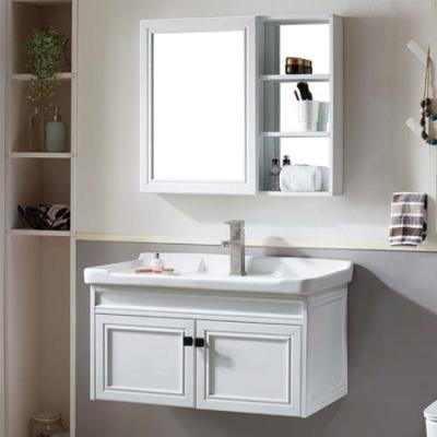 China Modern Aluminum Bathroom Furniture Vanity Bath Mirror Cabinet for sale