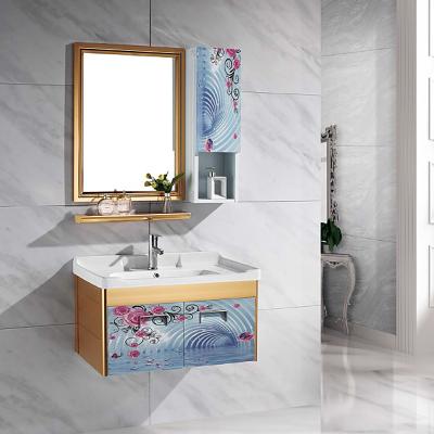 China Modern Design Modern Bathroom China Factory Aluminum Cabinet Vanity for sale