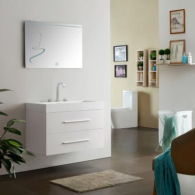 China Modern Cheap Hotel Bathroom Vanity Furniture Wooden Bath Cabinet Modern for sale