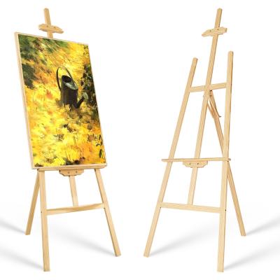 China Folding Painting Easel 175cm Wooden Easel Artist Sketch Easel Home Painting Easel for sale