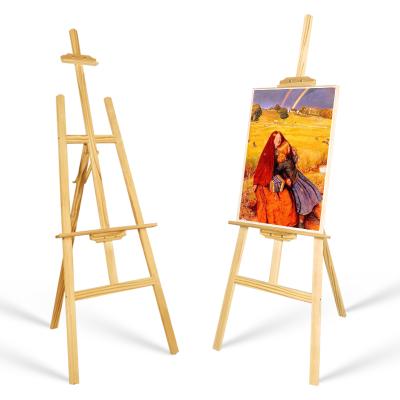 China Can Lift and Fold Sketch Easel for Studio Student Drawing Easel Solid Wood Adult Sketching Easel for sale