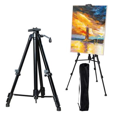 China Multi-functional Easel Metal Easel Aluminum Alloy Painting Painting Home Study Lifting Easel for sale