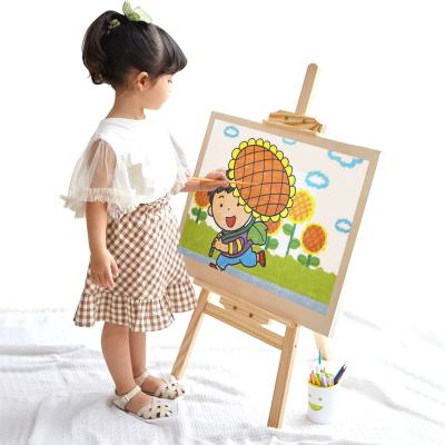 China Painting Easel 90cm Light Weight Canvas Easel One Floor Standing Easel Stand Retractable Painting Easel for sale