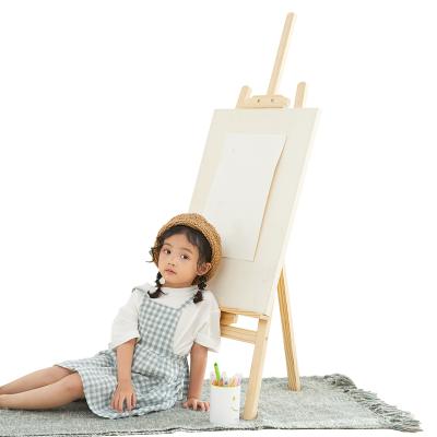 China Multifunctional Wooden Children's Painting Easel Children's Easel 120cm Imagination Painting Easel for sale