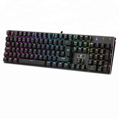 China ERGONOMIC German Mechanical Keyboard Layout 105 Keys RGB USB Wired Gaming Keyboard For Desktop Laptop for sale