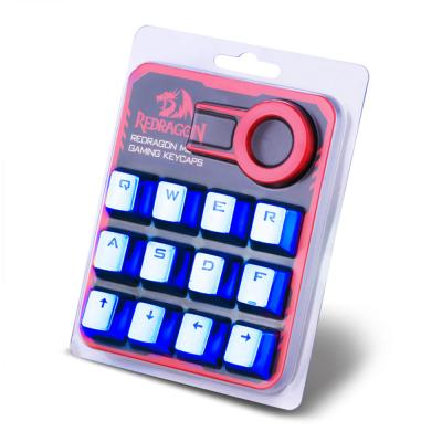 China Mechanical Redragon 12 Key Caps For Mechanical Keyboard Blue Color-plated Key Caps for sale