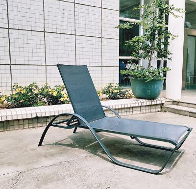 China Aluminum Garden Chaise Sunbed Chairs Modern Modern All Weather Outdoor Daybed Furniture for sale