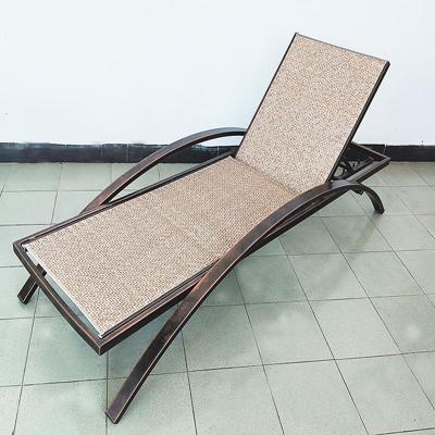 China New Minimalist Modern Outdoor Furniture Beach Aluminum Chair Poolside Sunlounger Chair for sale