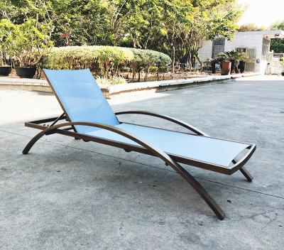 China New Minimalist Modern Outdoor Furniture Beach Aluminum Chair Poolside Sunlounger Chair for sale