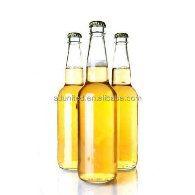 China 330ml Beverage Clear Carbonate Glass Bottle With Customized Label for sale