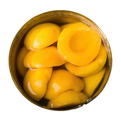 China Good Healthy Light Syrup Raw Material Tasty Fresh Natural Fruit Customized Canned Yellow Peach for sale