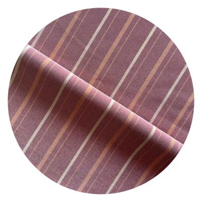 China Double Faced Fabric Makers BOBBIN DYED POLYESTER SPANDEX FABRIC 4 WAY STRETCH FABRIC FOR GARMENT for sale