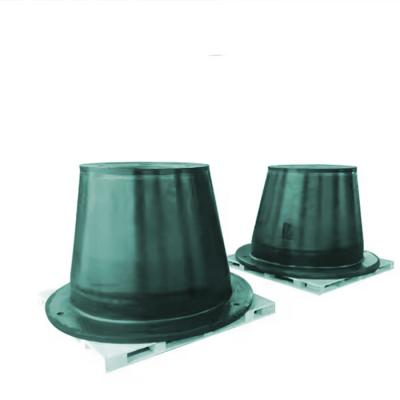 China High Energy Absorption Cone Rubber Fender met frontale panel en verwerkingsservice snijden Te koop