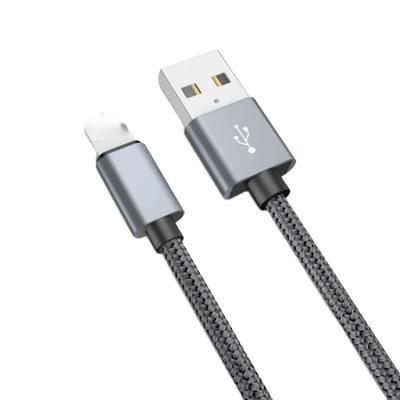 China Reliable and fast charging 2020 3ft high quality custom logo cable for iphone nylon braided 2.4A high speed fast charging usb cable for sale