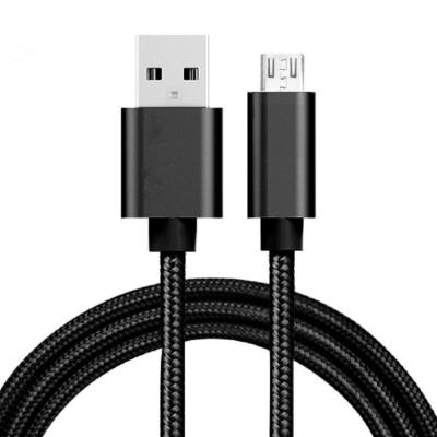 China High Quality Nylon Braided MP3/MP4 Player USB Cable For MIicro Cable Android Fast Data Charging Cable for sale